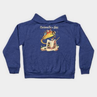 Christmas Eve in Space! Kids Hoodie